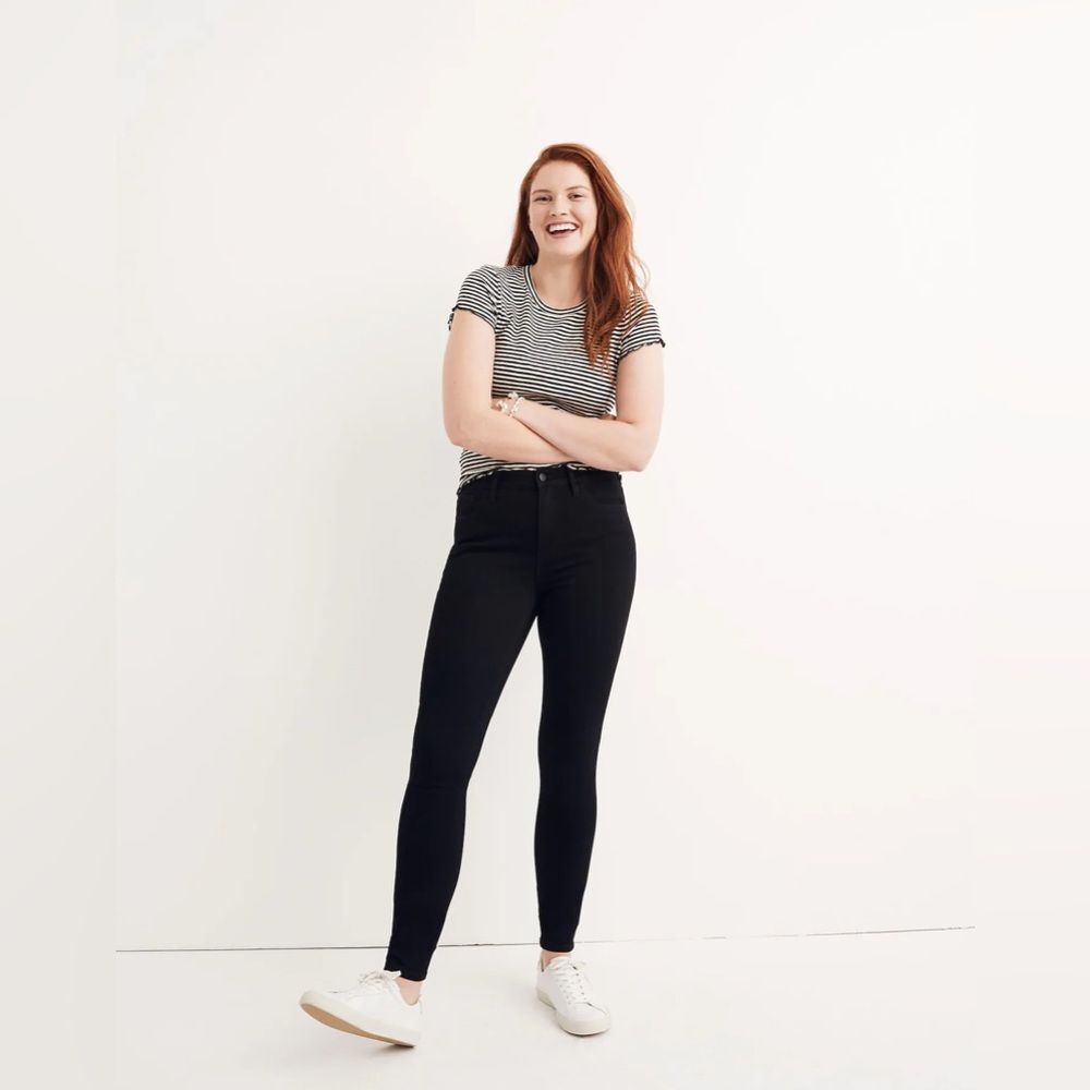 Madewell Roadtripper Jeans Skinny Stretch Jeggings 29 Black